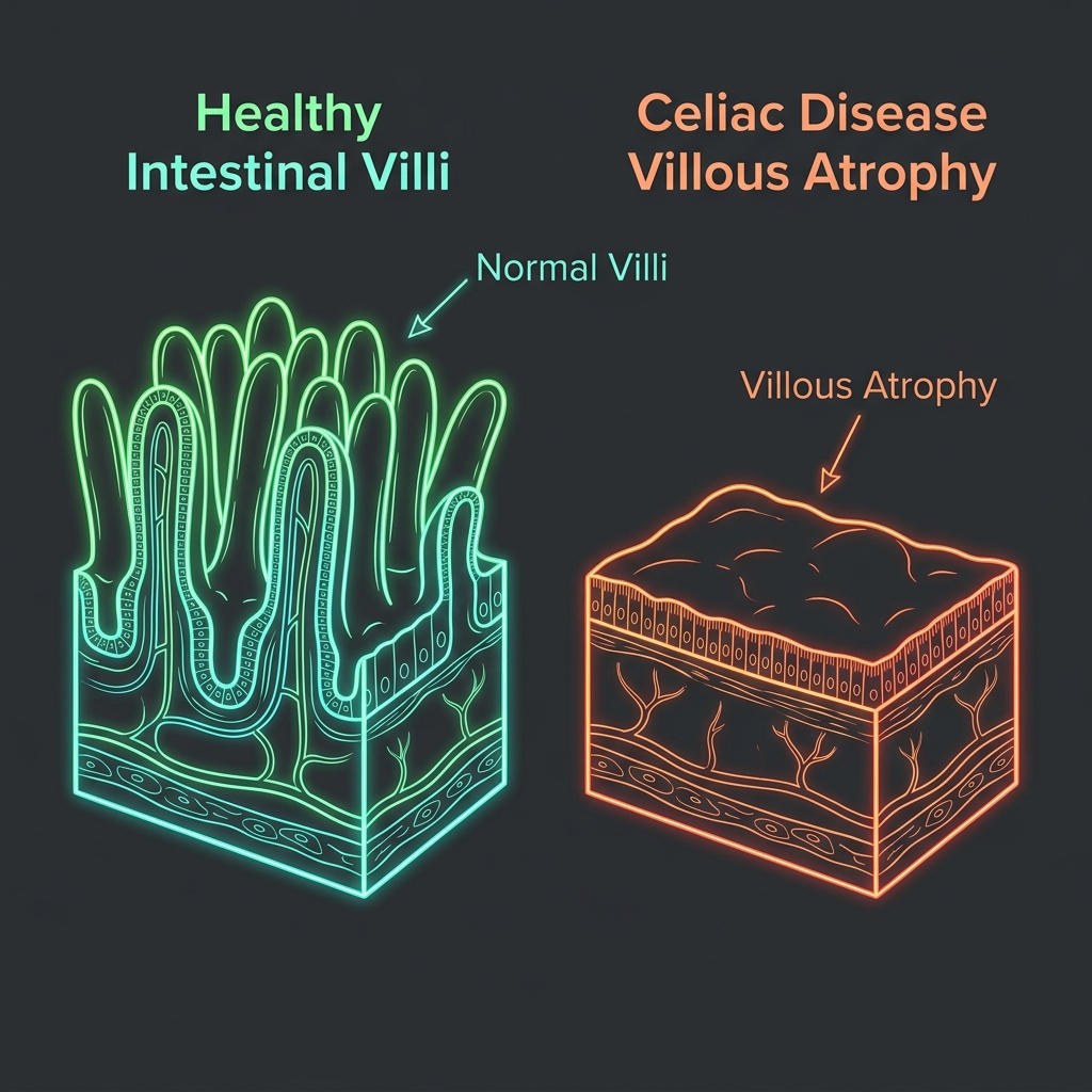 Celiac Disease Villi Atrophy
